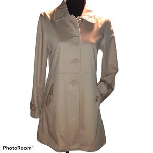 Max studio silk and cotton blend Trench coat